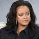 Rihanna speaking at a conference in New York City on Oct. 12, 2017